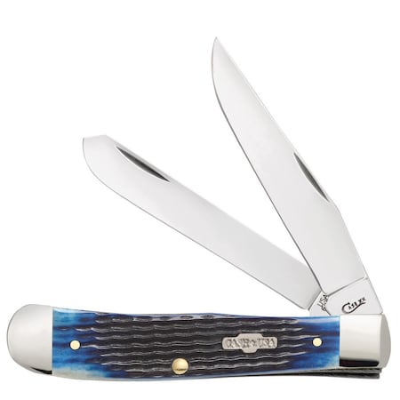Case Cutlery Knife, Blue Bone Rogers Corn Cob Jig Trapper 02800